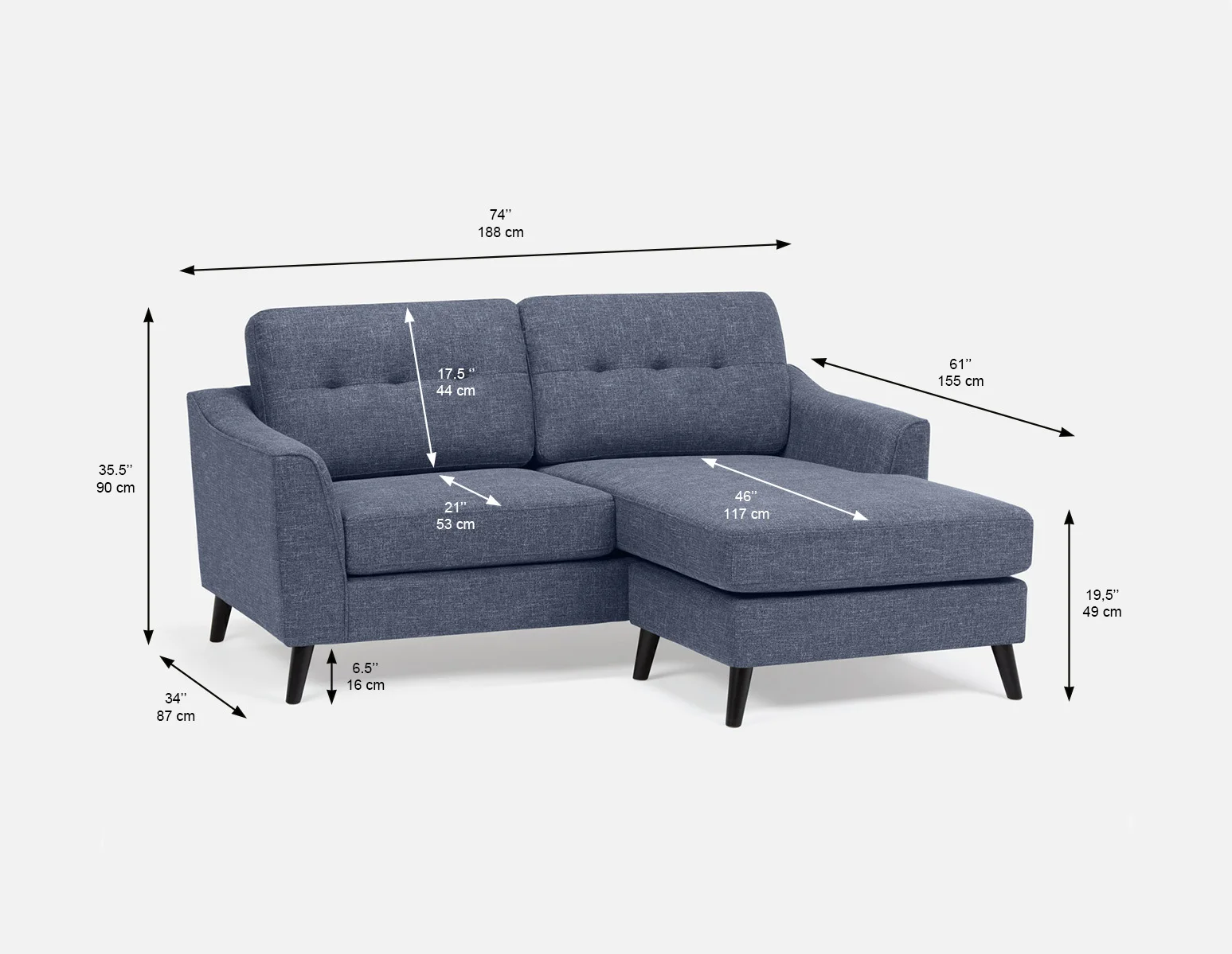 SIRINE — Interchangeable sectional sofa (19-54-42-60) - Image 9