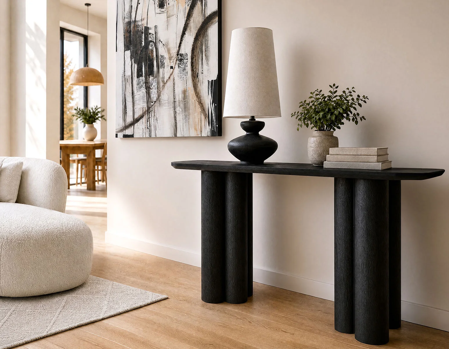 GUIDO — Modern minimalist console table 150 cm (33-42-06-20)