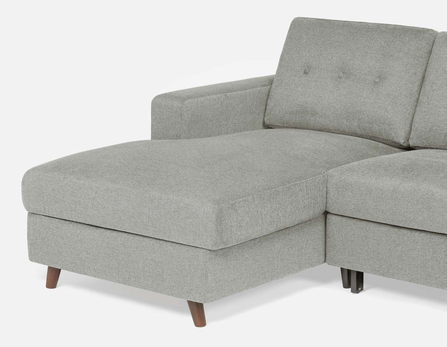 RENEE — Mid-century modern left-facing sectional sofa-bed with storage (91-23-69-30) - Image 4