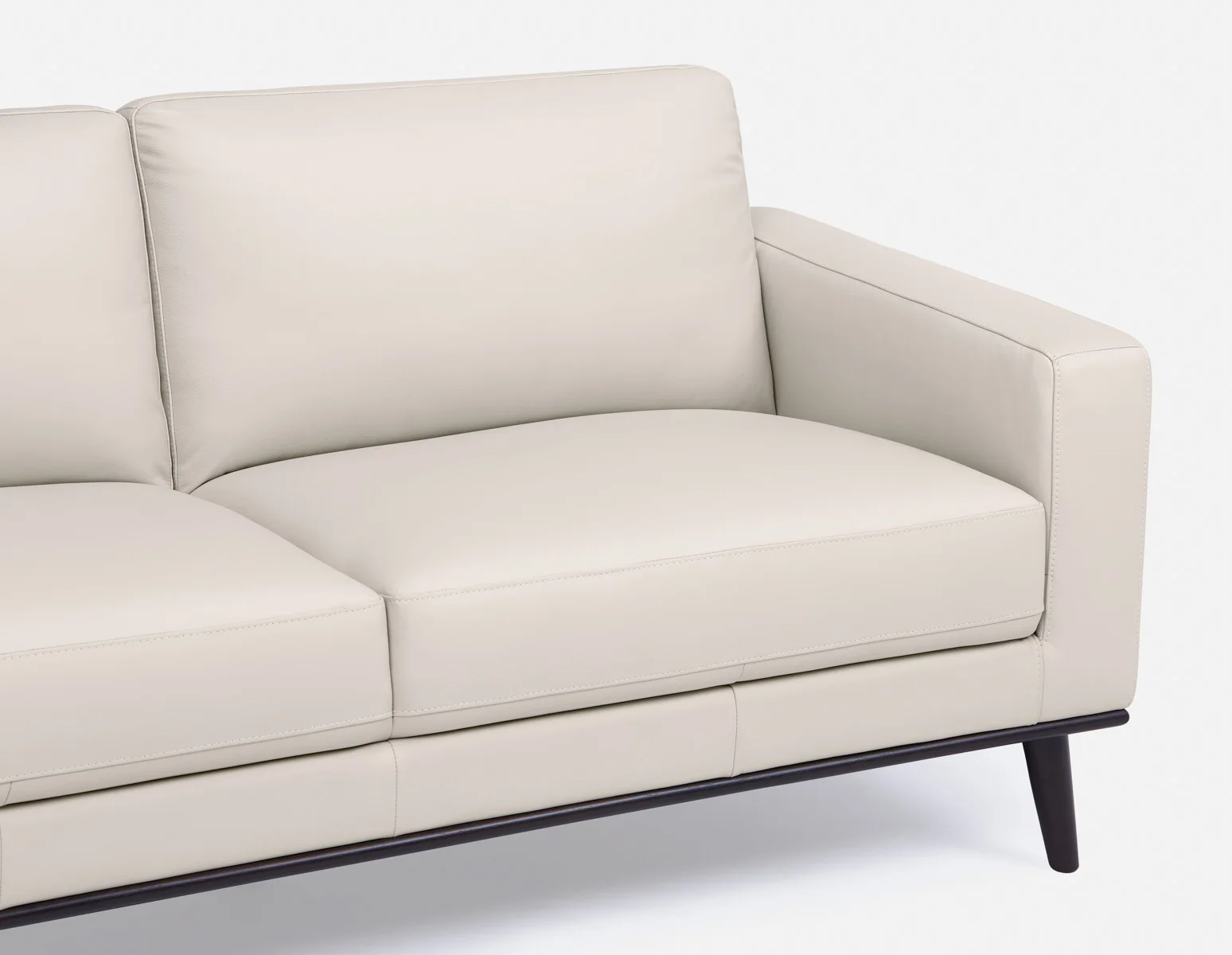 BETTA — 100% leather mid century loveseat (24-76-17-34) - Image 7