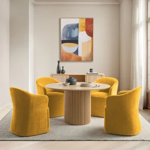 MAGNUS — Dining chair on casters