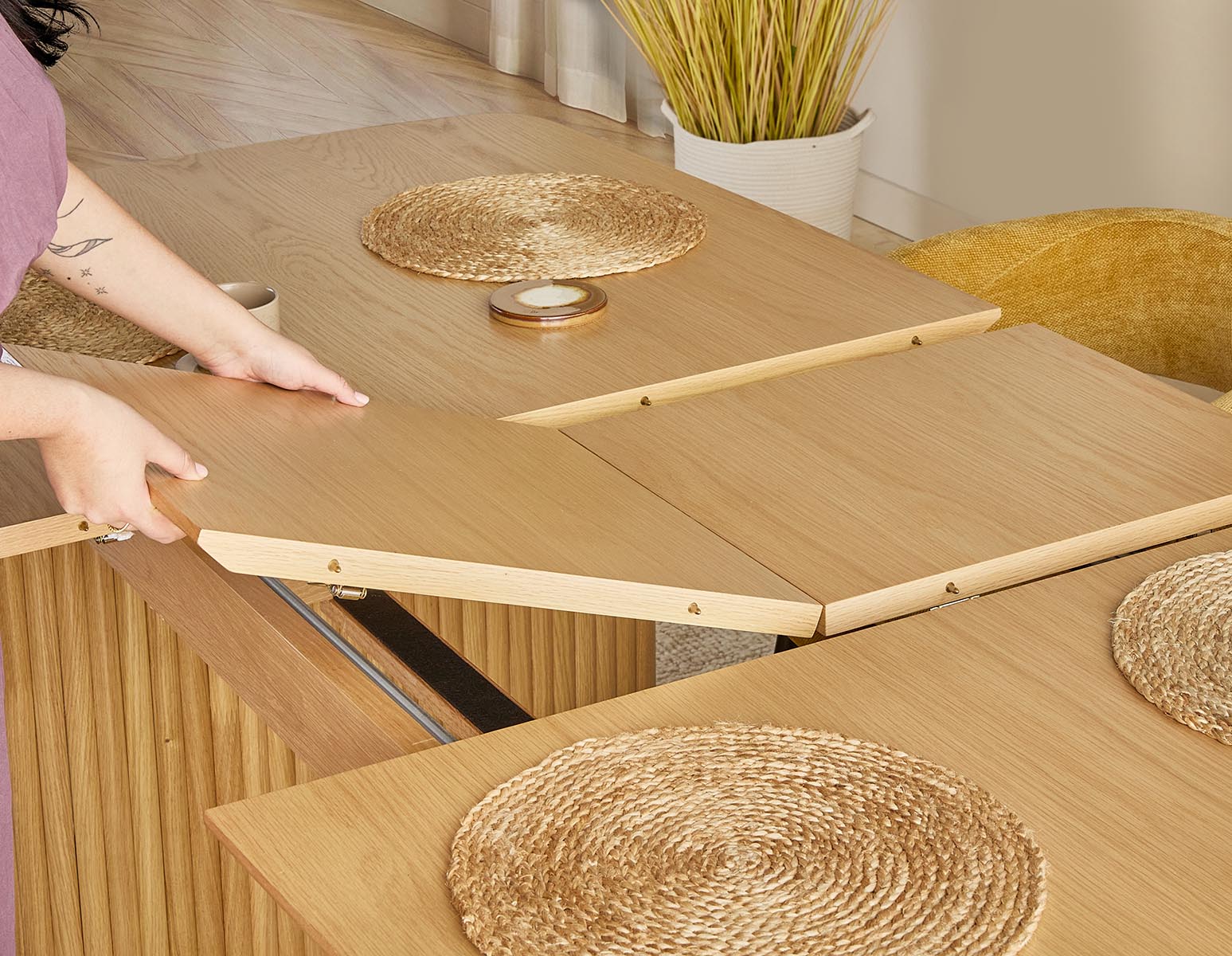 LESTER — Extendable dining table 180 cm to 220 cm (83-65-40-42-D) - Image 17