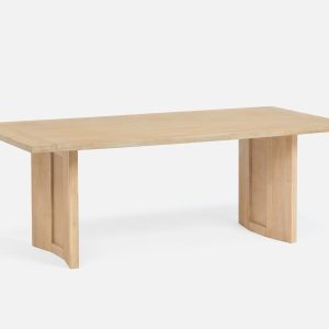 GILLIS — Modern farmhouse acacia wood dining table 210 cm