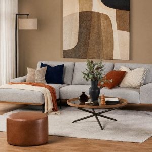 PRESTON — Modern left-facing sectional sofa