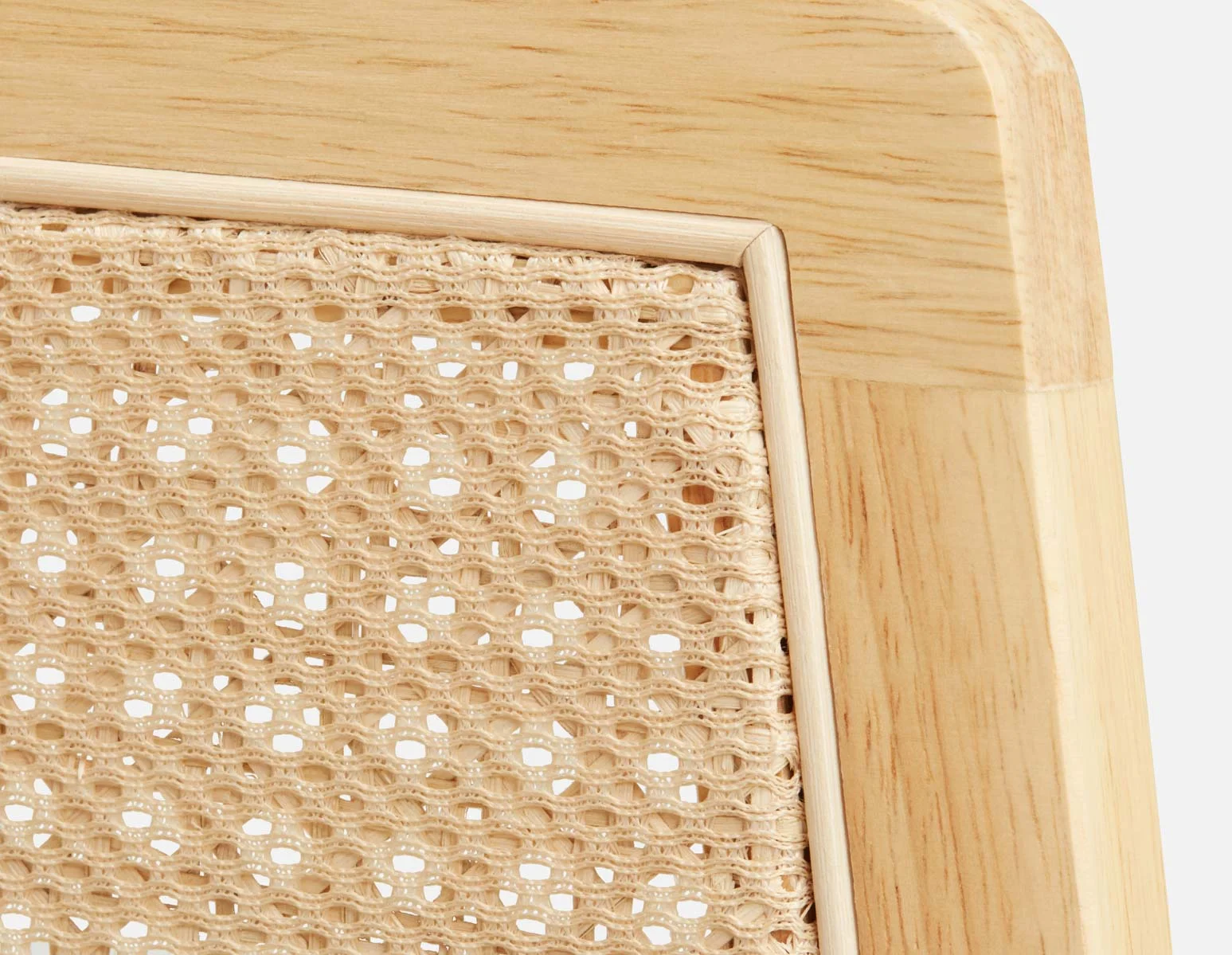 BECKETT — Armchair with corduroy and rattan accents (58-39-40-45) - Image 3