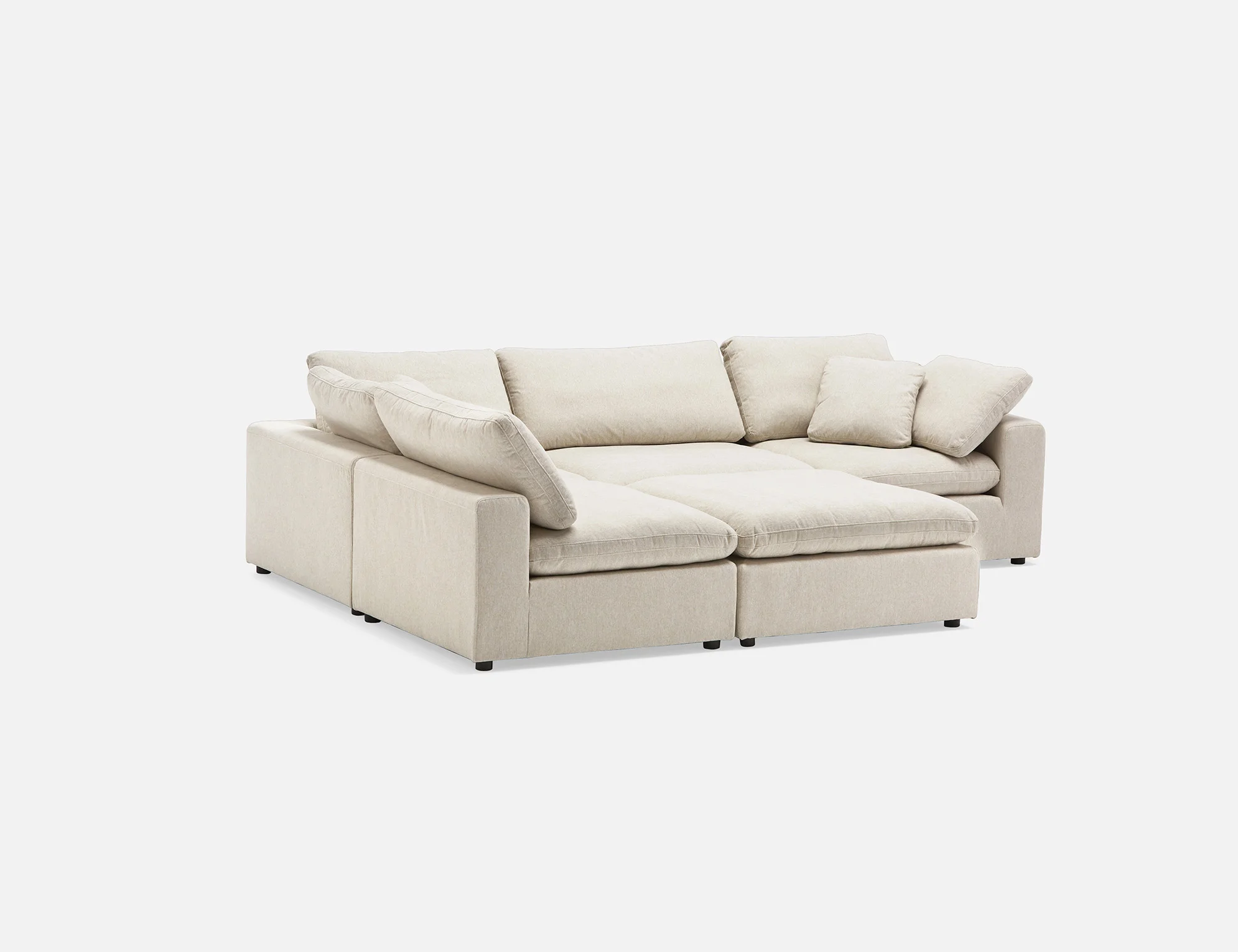 SOFT — Contemporary 5-pc modular sectional sofa (89-07-55-46) - Image 10