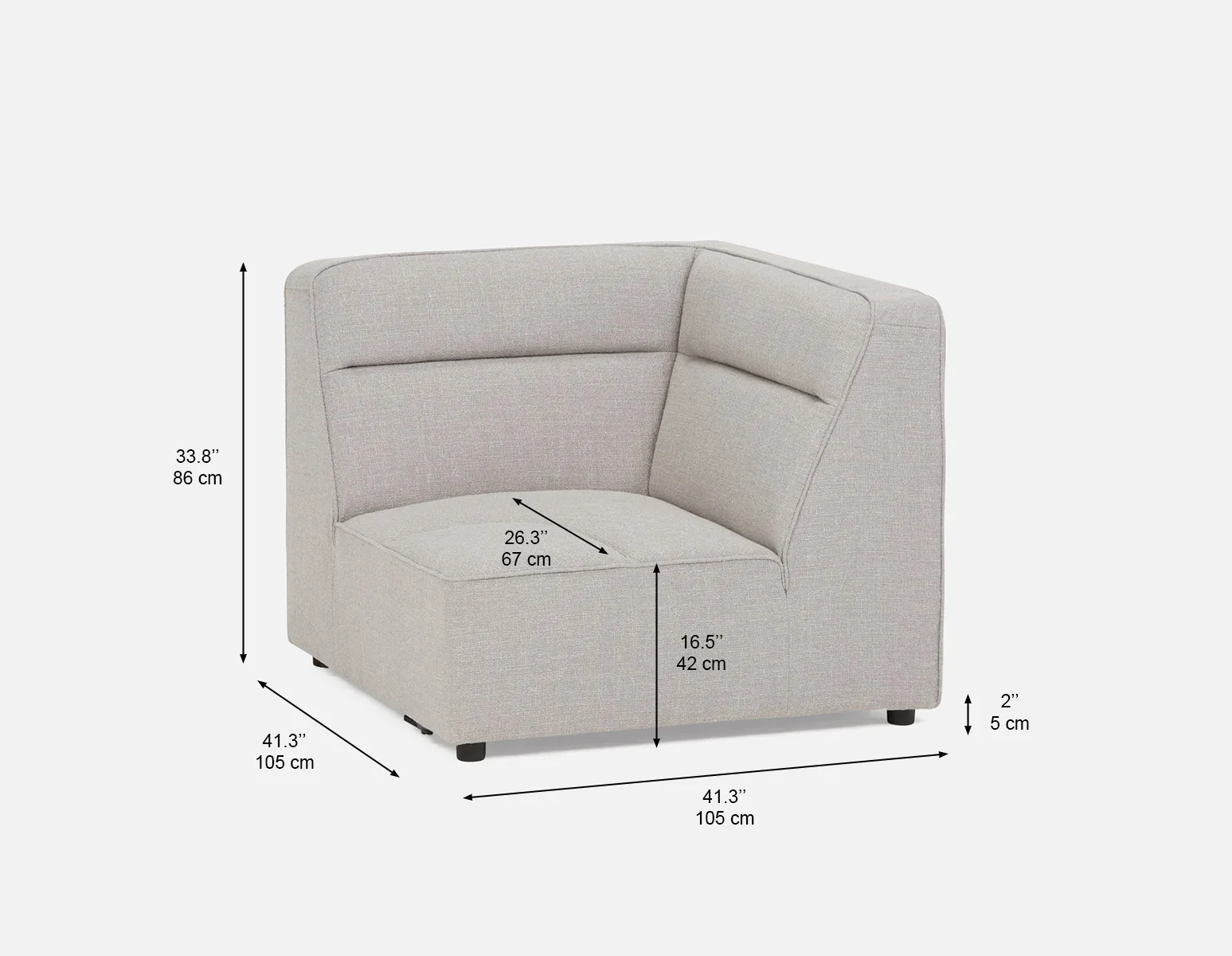 REVAN — Modern modular corner sofa customize to fit your space (51-50-49-30-F) - Image 9