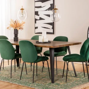 JUDITH — Contemporary velvet dining chair (03-39-96-70)