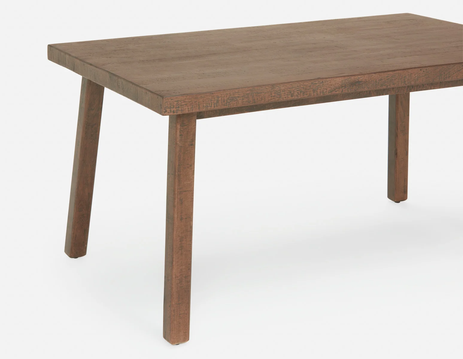 THESSALIA — Rustic farmhouse distressed solid mango wood dining table 150 cm (22-54-73-96) - Image 7