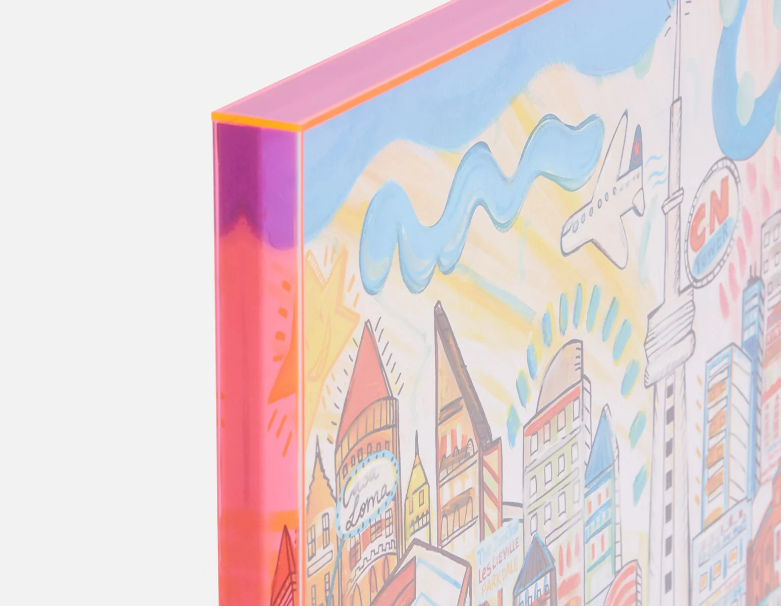 CITY YYZ — Acrylic shadow box art 85 x 110 cm - Image 2