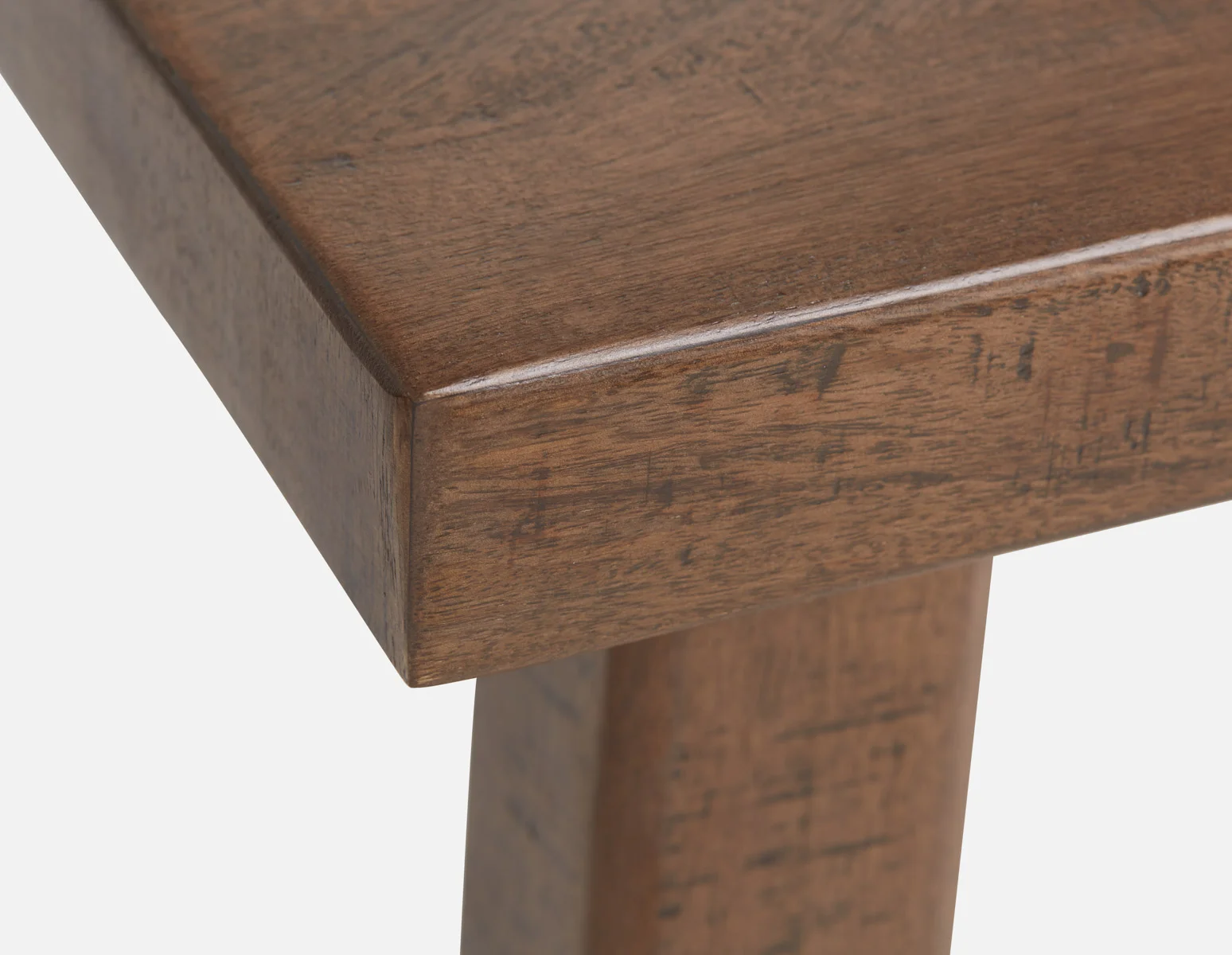 THESSALIA — Distressed solid mango wood large dining table 240 cm (94-80-91-96) - Image 6