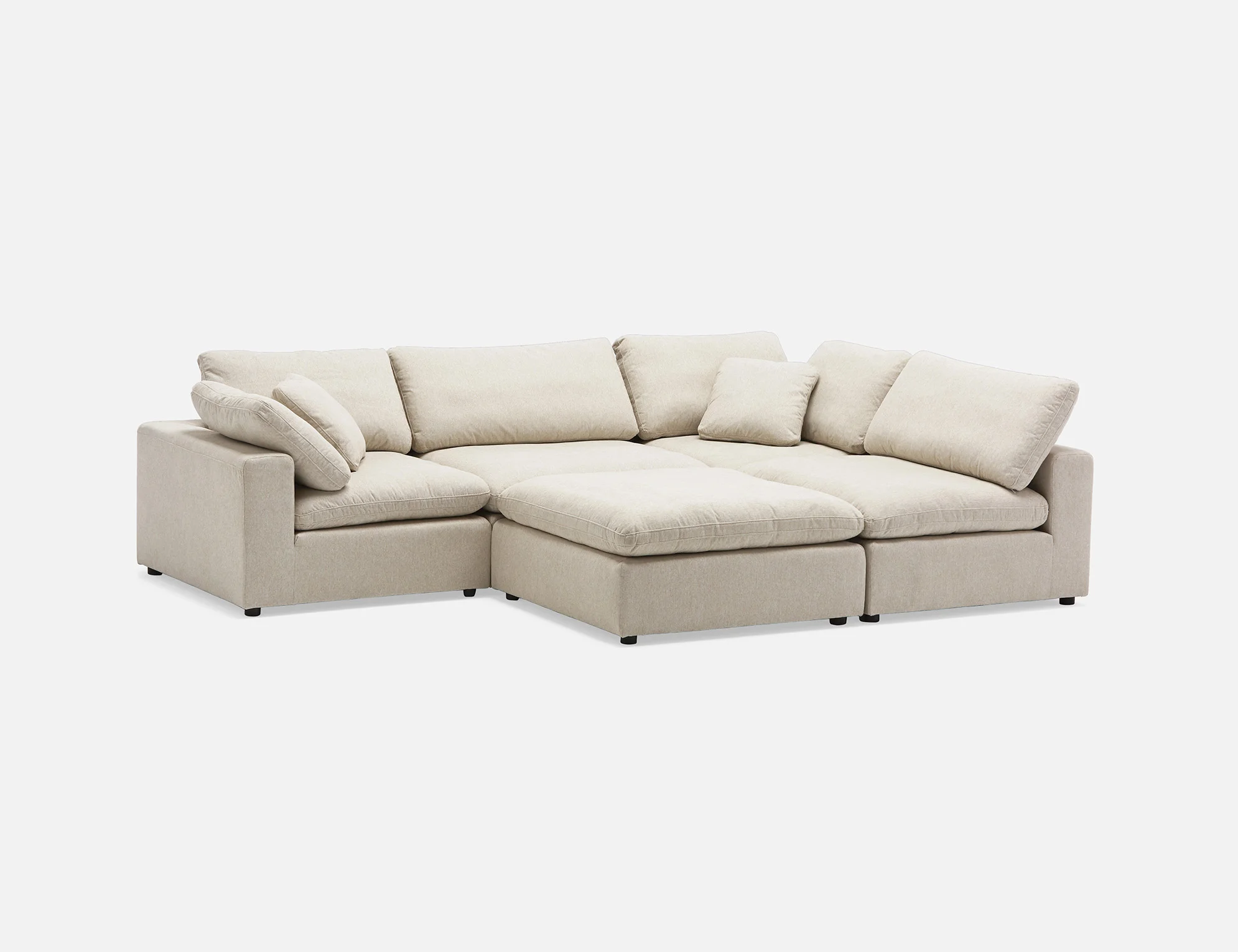 SOFT — Contemporary 5-pc modular sectional sofa (89-07-55-46) - Image 3