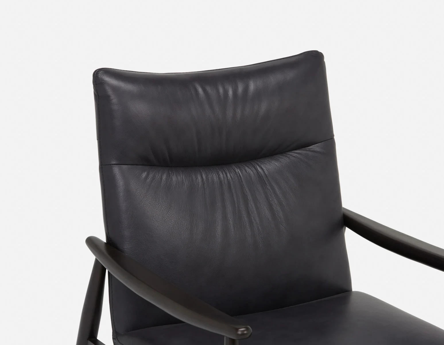 LATONA — 100% leather mid-century modern accent chair (71-53-26-20) - Image 8