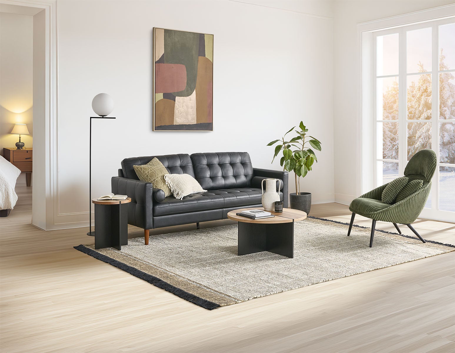 REVE — Mid-century modern 3-seater sofa (94-61-06-20)