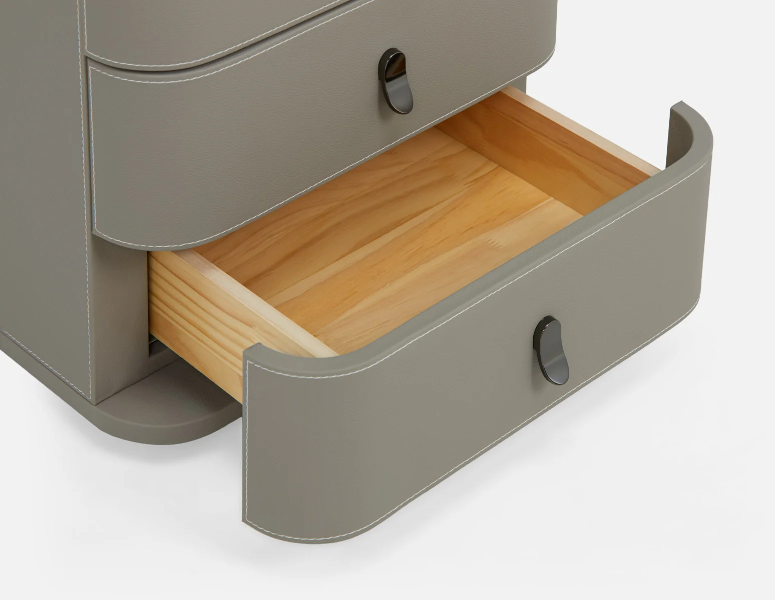 GAEL — Contemporary 3-drawer nightstand - Image 7