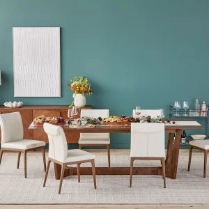 EVA — 100% leather modern dining chair (95-67-03-10)