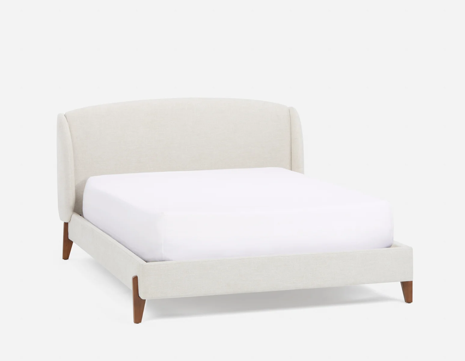 MARCIA — Mid-century modern upholstered queen size bed - Image 2