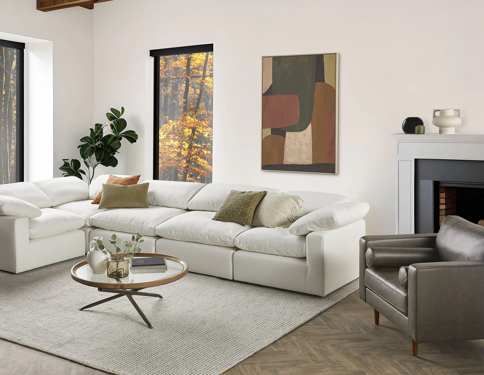 KINSEY — 100% leather armchair (59-04-04-30) - Image 7