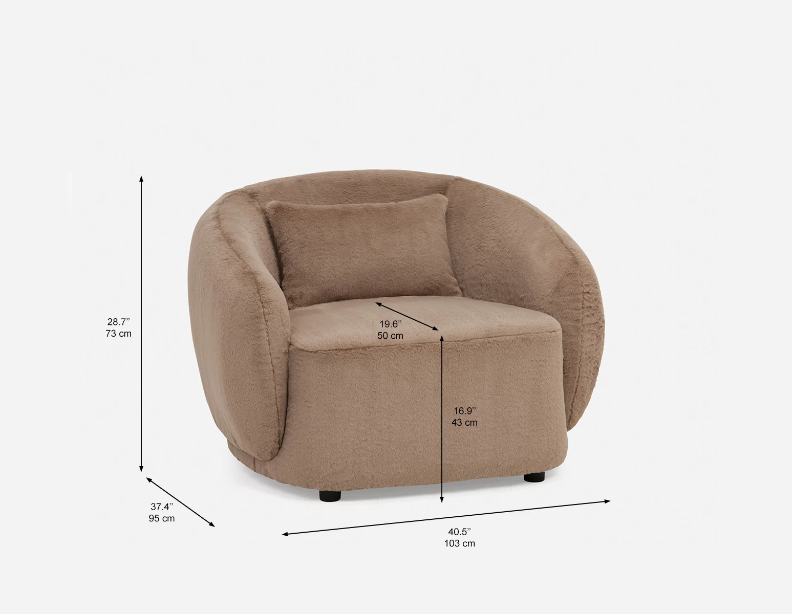 PATON — Contemporary accent chair - Image 12