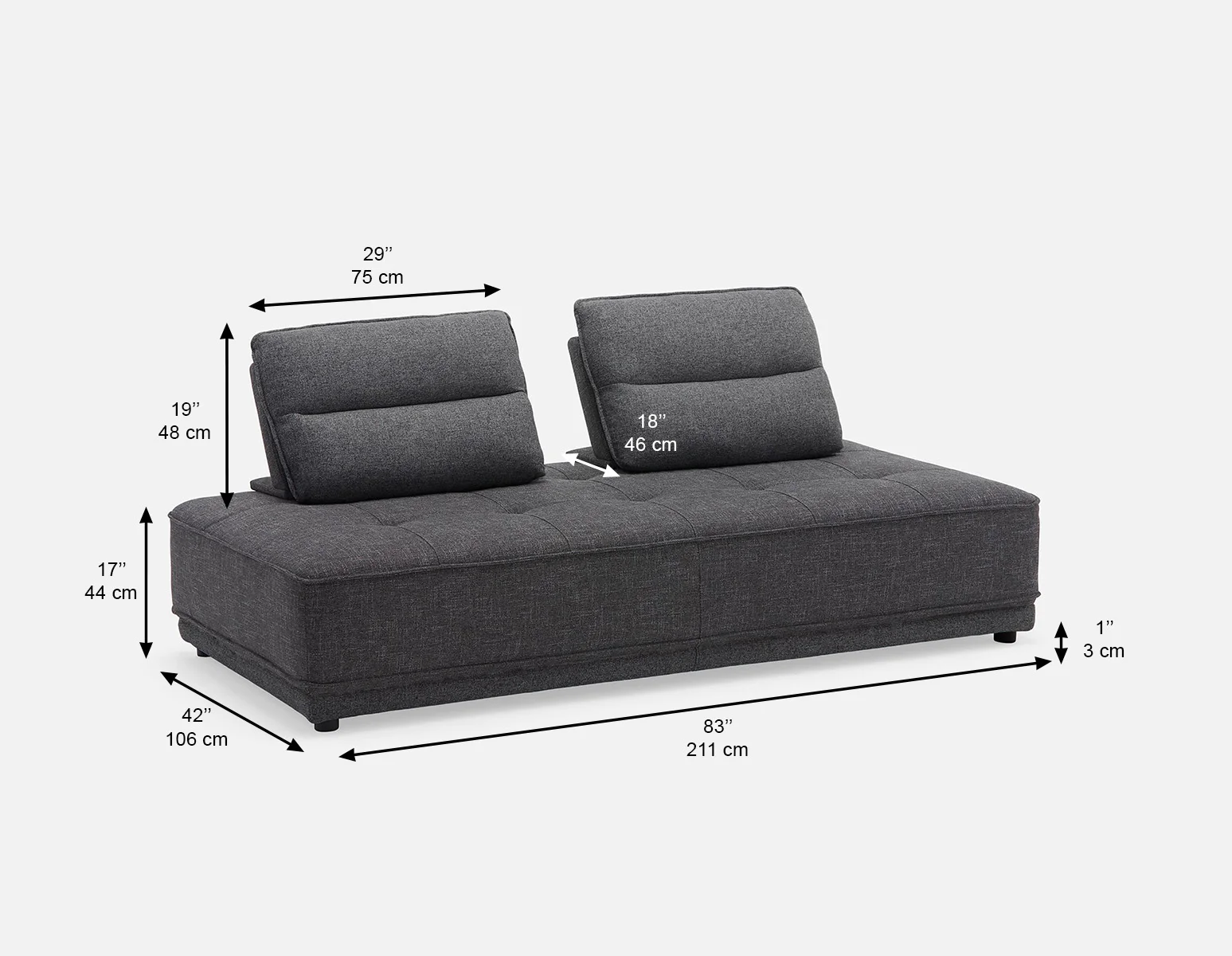 CHAMELEON — Modern sofa (72-63-11-33) - Image 14