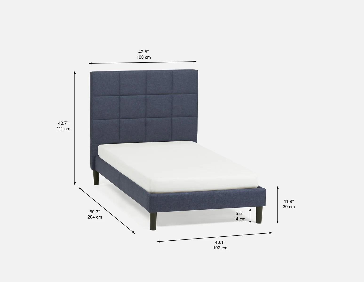 MARVELL — Modern twin size bed (74-38-19-60) - Image 9