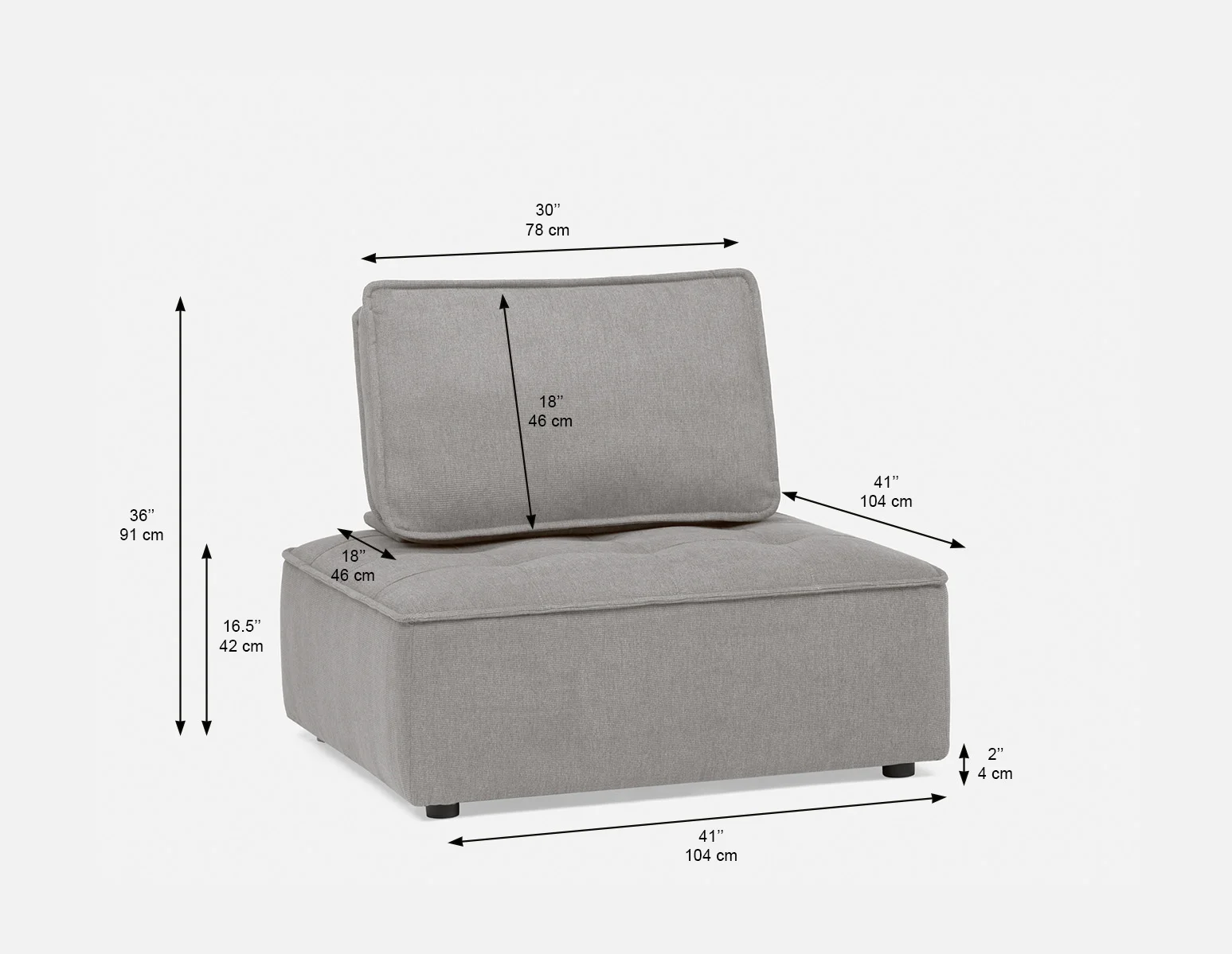 LEON — Modular sectional sofa customize to fit your space (61-64-25-62) - Image 10