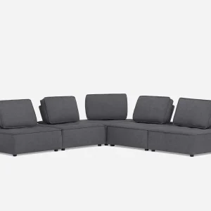 LEON — 5-pc modular interchangeable sofa (69-04-32-33)