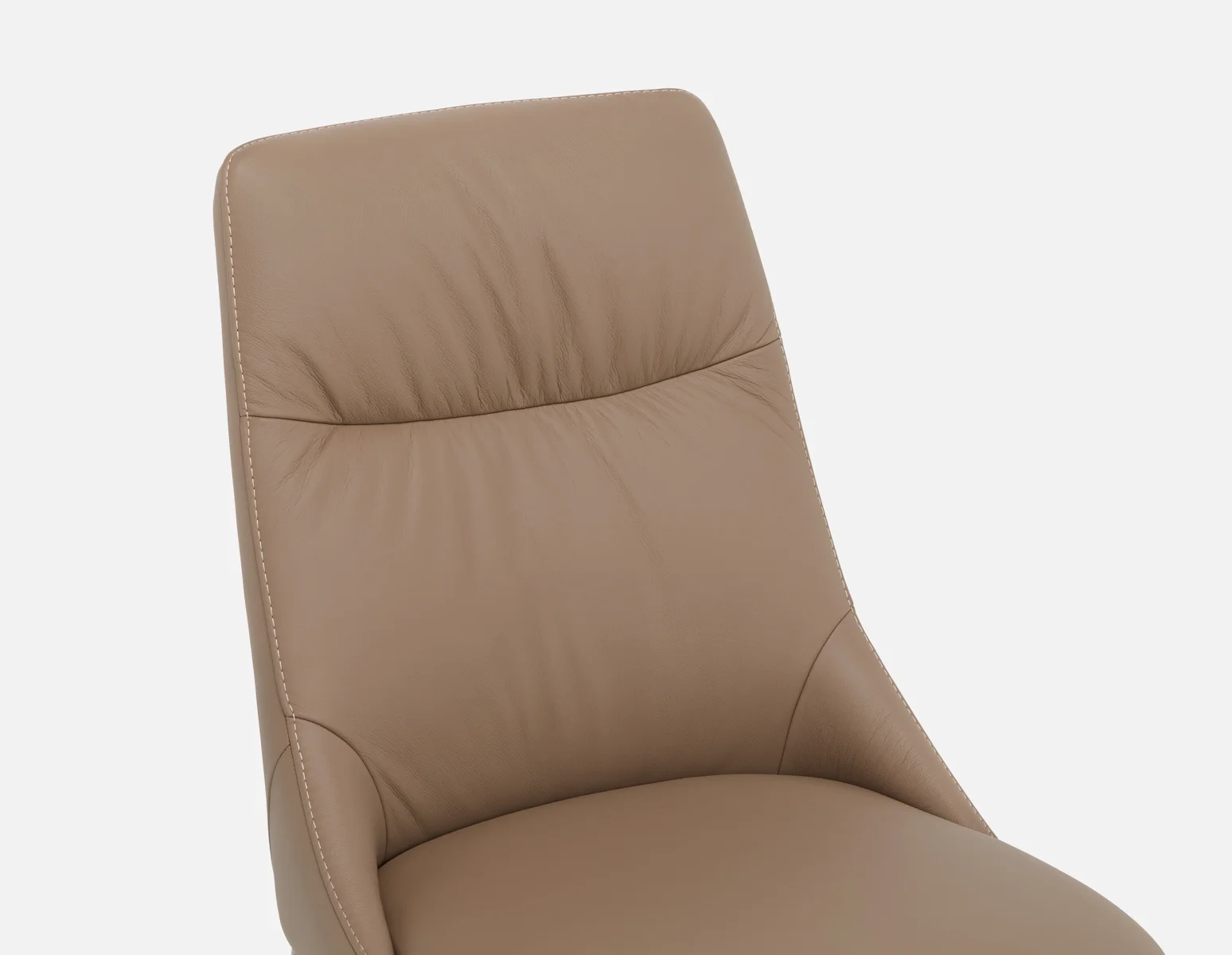 TOLEDA — 100% leather contemporary dining chair (59-02-51-93) - Image 8