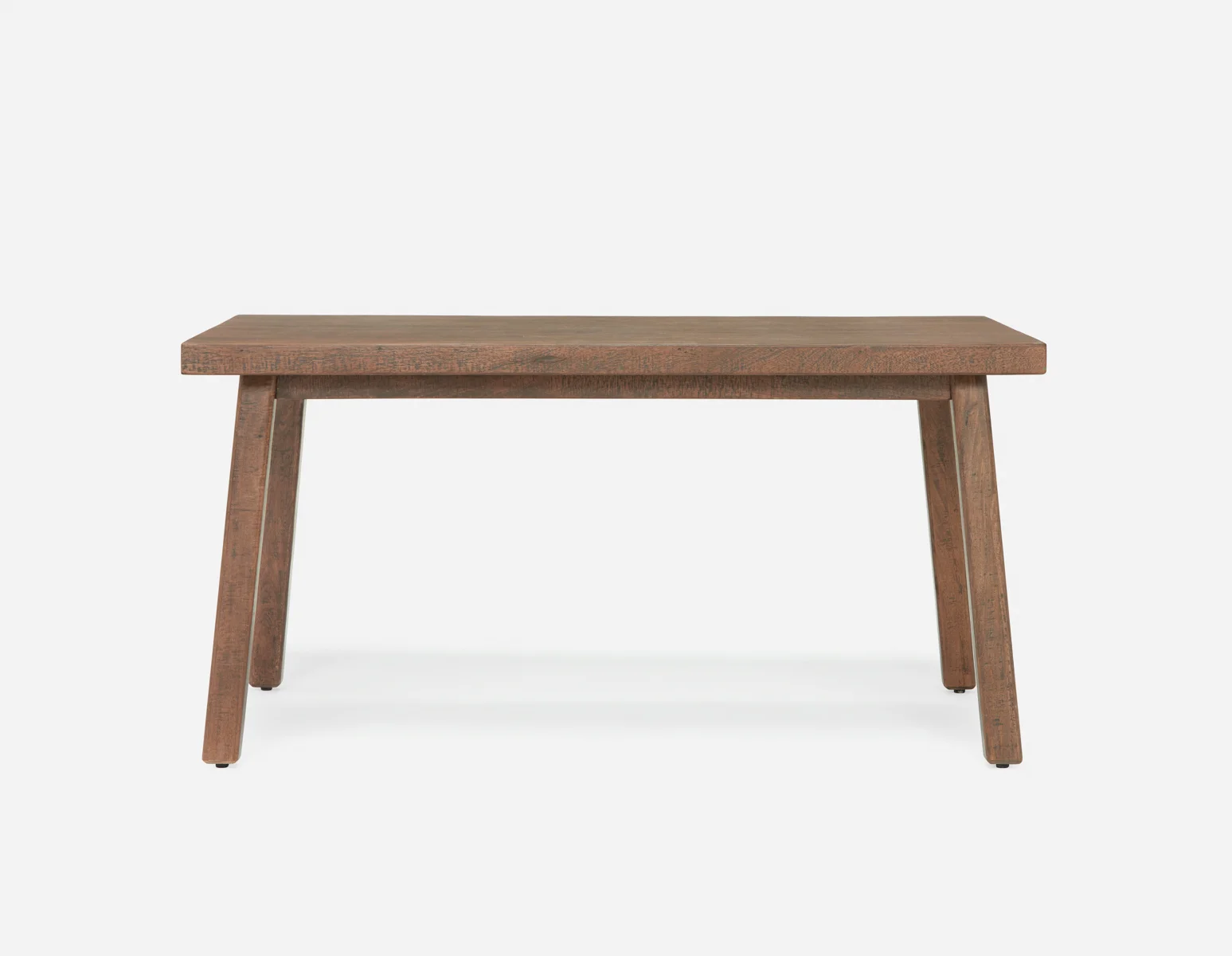 THESSALIA — Rustic farmhouse distressed solid mango wood dining table 150 cm (22-54-73-96) - Image 3