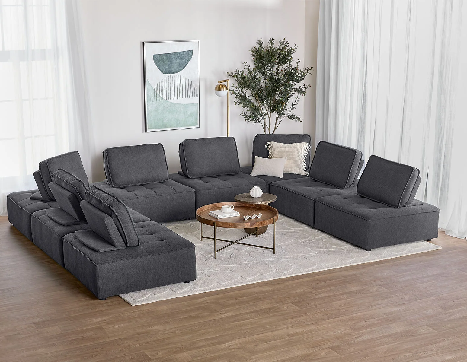 LEON — 8-pc modular interchangeable sofa (64-97-53-33) - Image 12