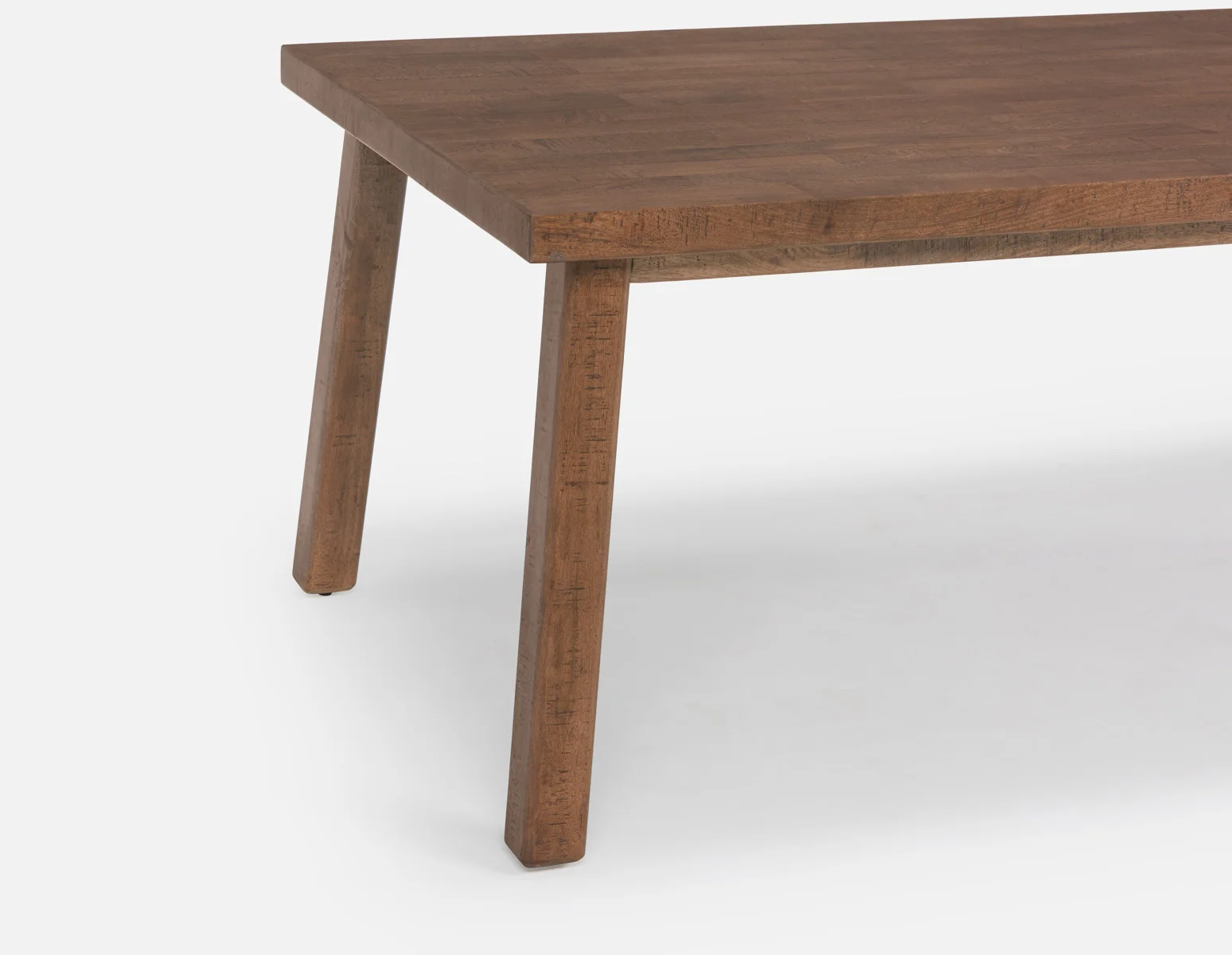 THESSALIA — Distressed solid mango wood large dining table 240 cm (94-80-91-96) - Image 9