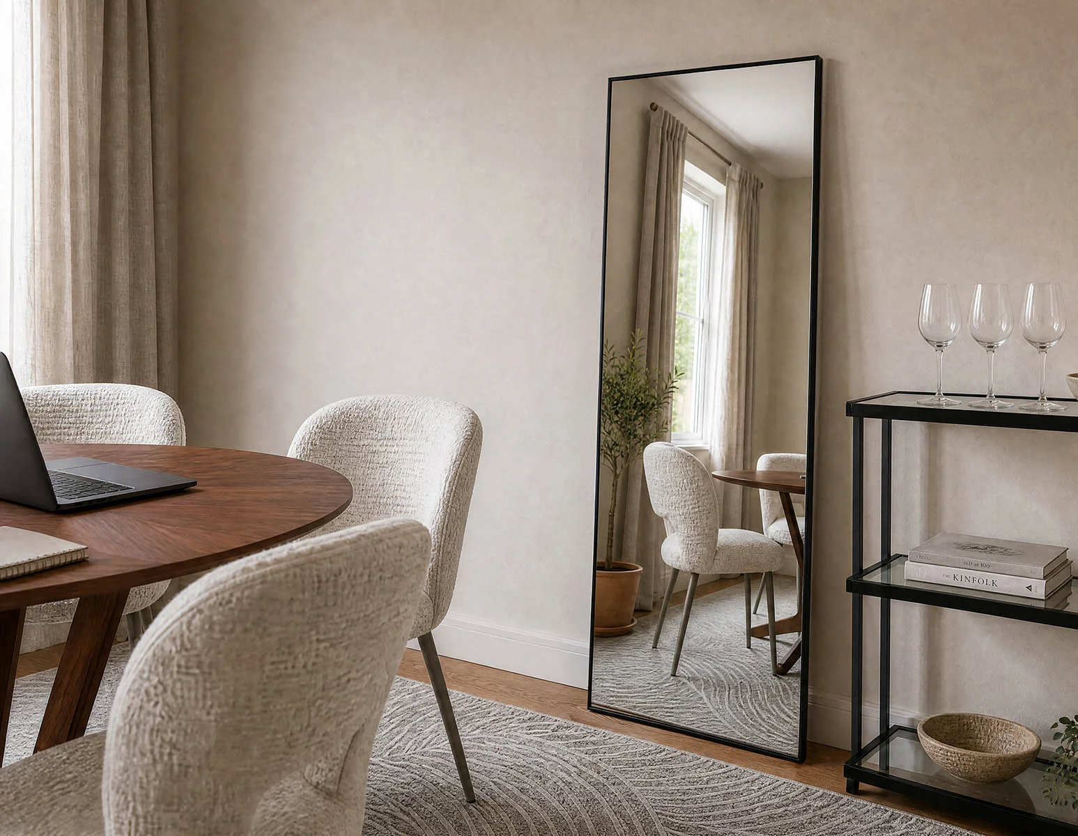 NEWPORT — Metal mirror 70 cm x 190 cm