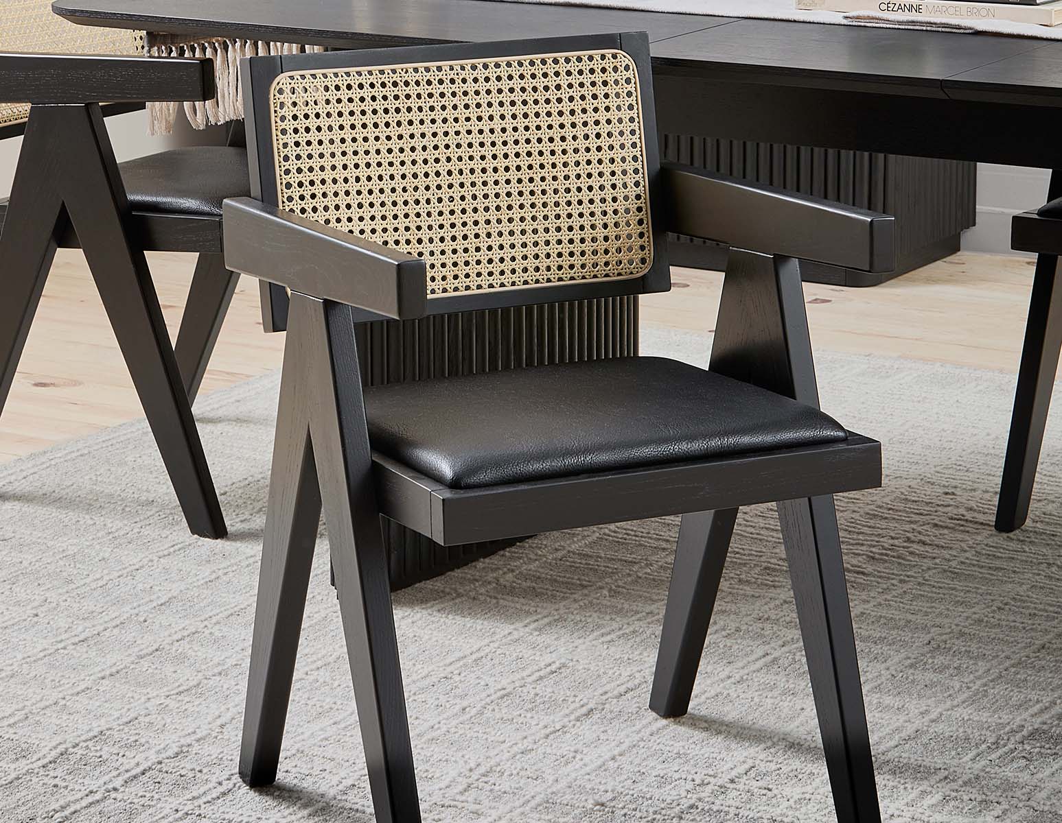 JOSS — Natural rattan dining armchair (43-58-72-20) - Image 14