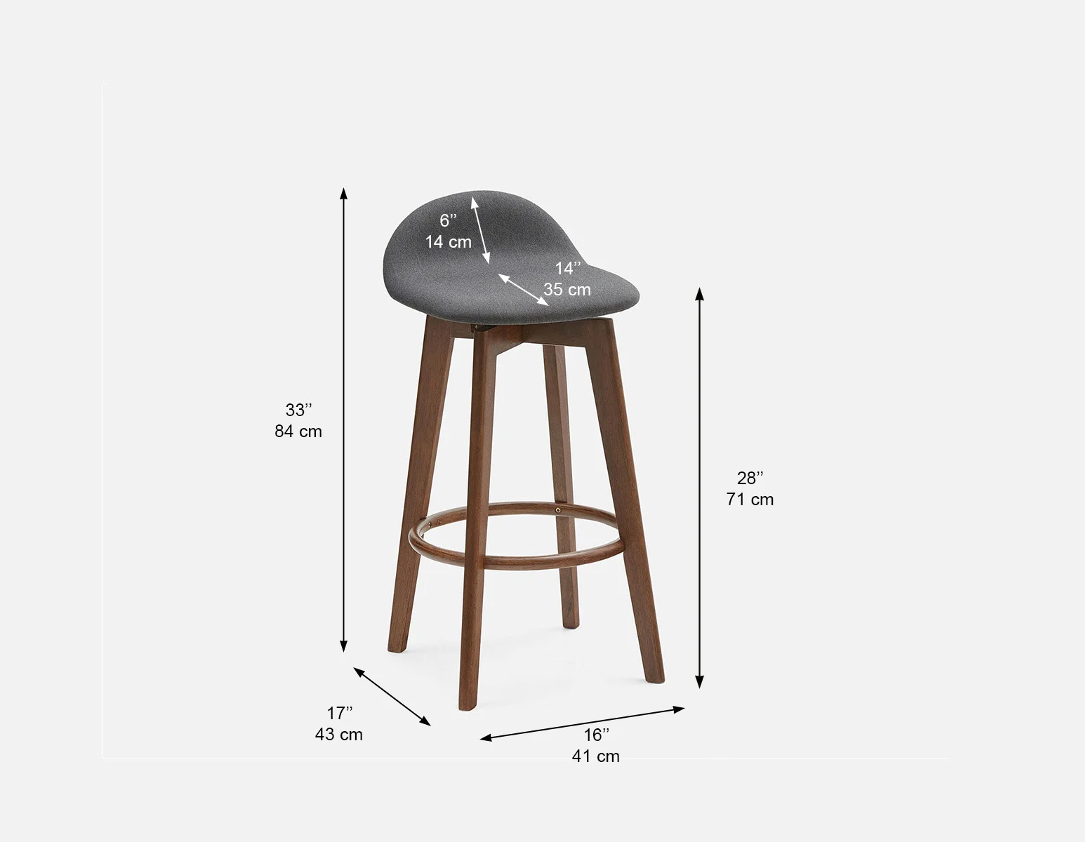 STAFFAN — Bar stool 71cm (13-75-03-02) - Image 6