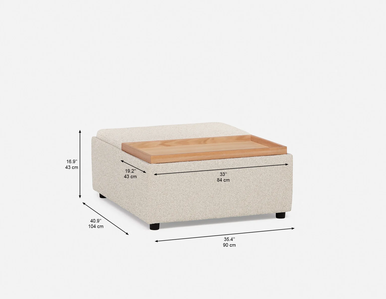 OLISA — Contemporary coffee table ottoman (70-56-70-95) - Image 12