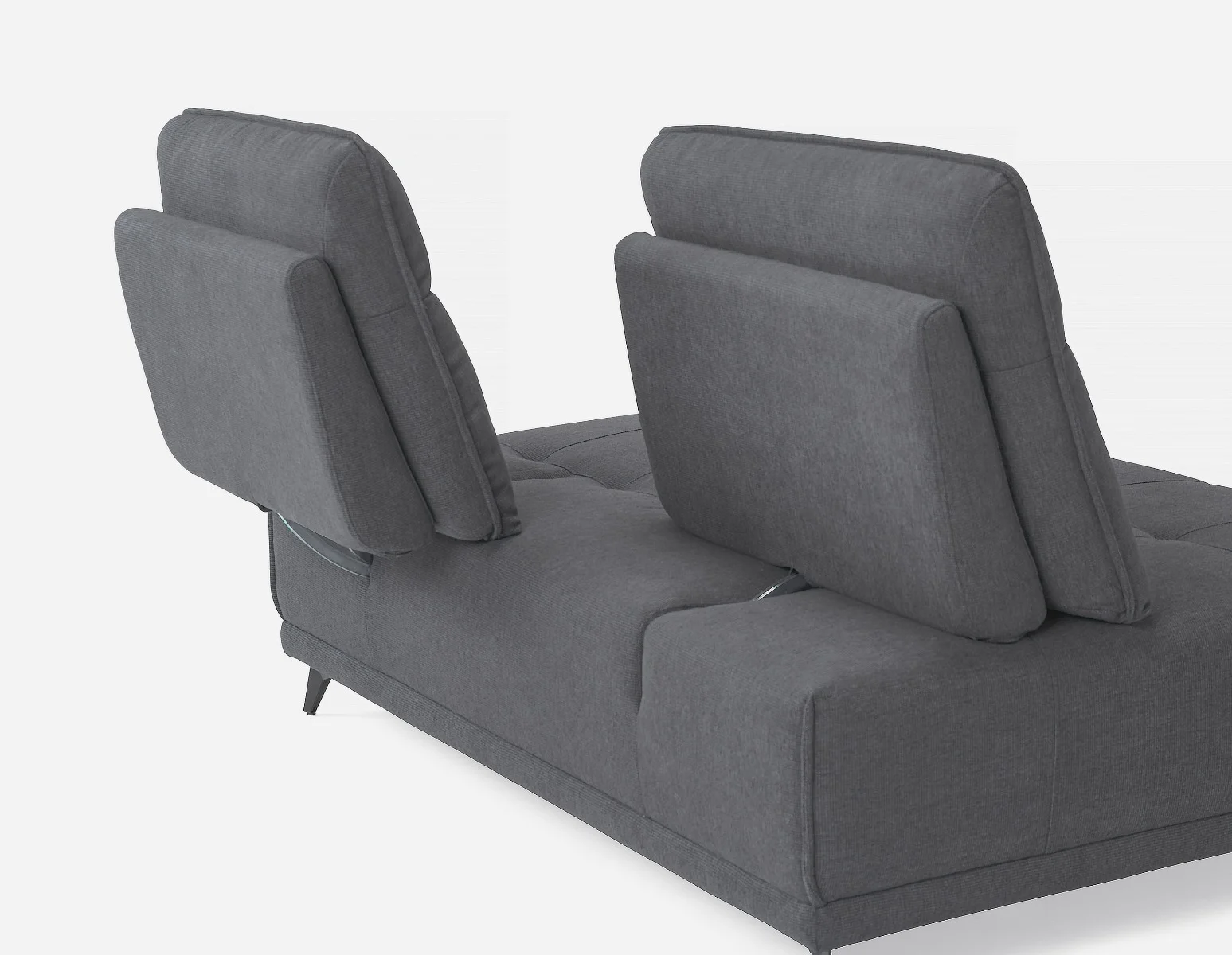 SIMON — Modern contemporary armless loveseat with adjustable backrest (75-79-85-30) - Image 6