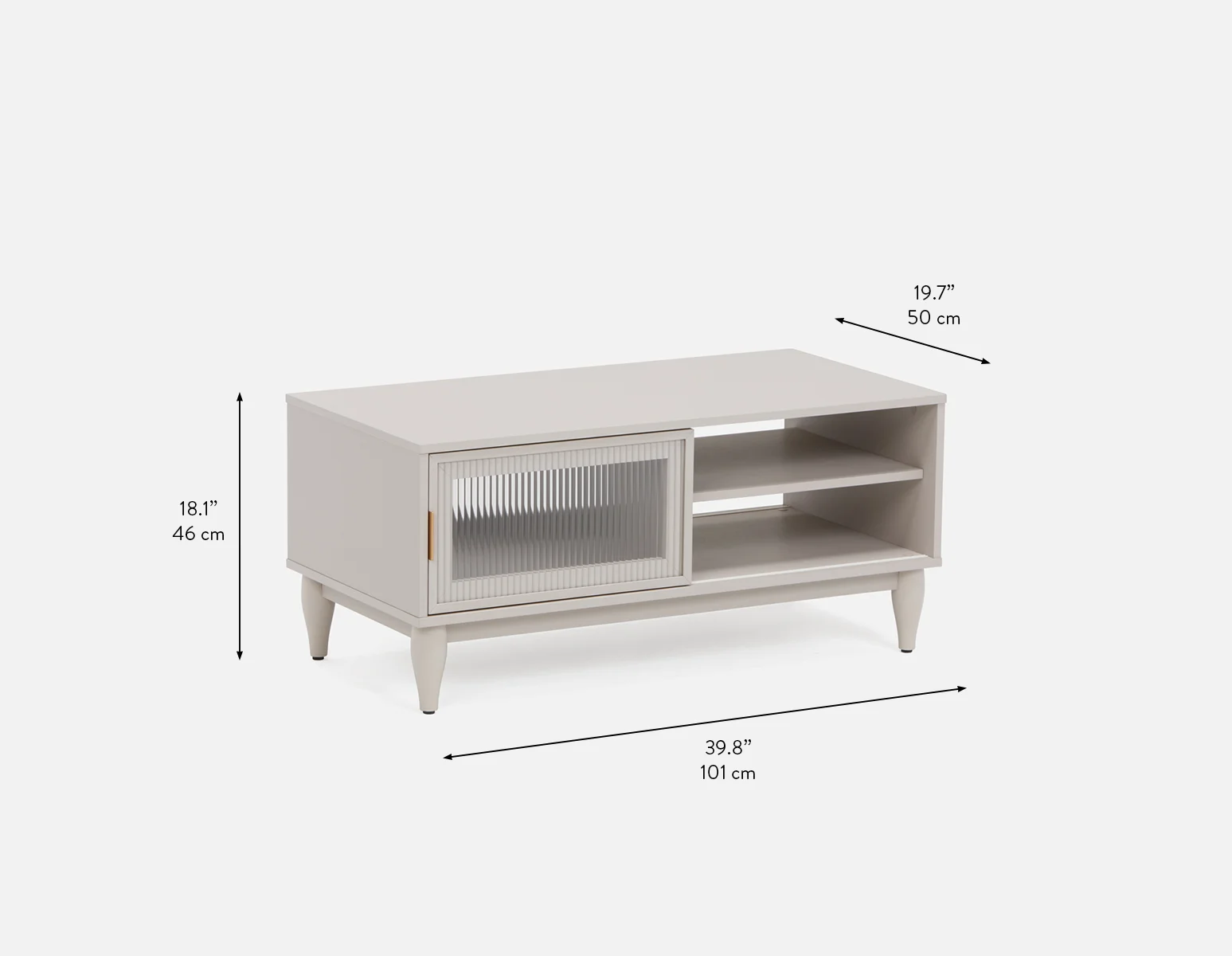 ALLESSIO — Modern contemporary coffee table with storage (00-88-74-93) - Image 12