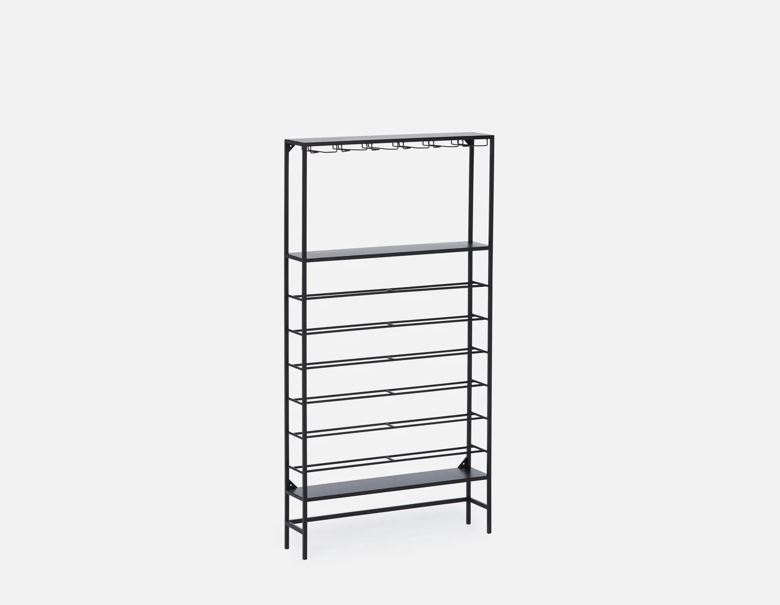 JAZZ — Contemporary metal wine rack 75x145 cm - Image 2