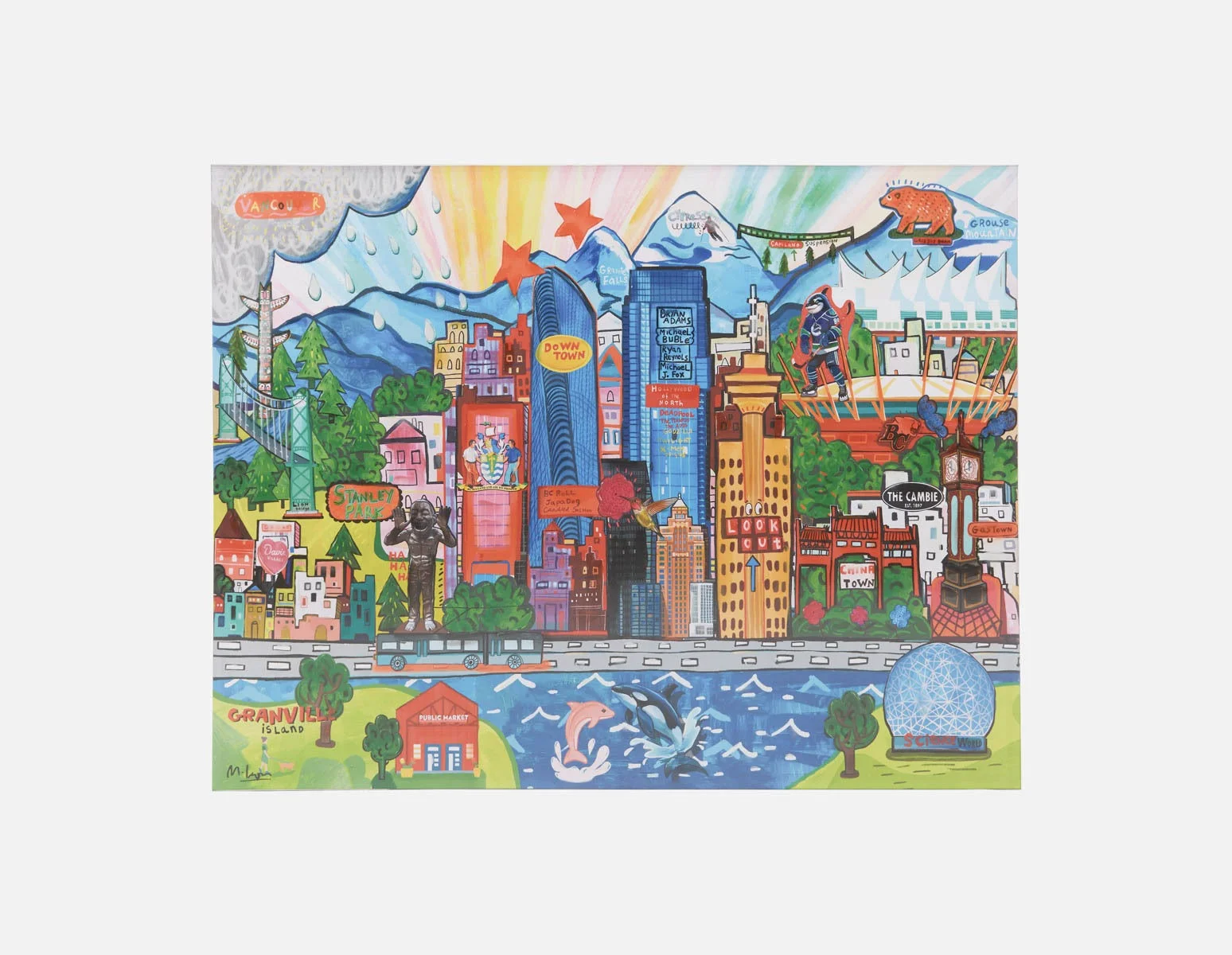 CITY YVR — Acrylic shadow box art 85 x 110 cm - Image 9