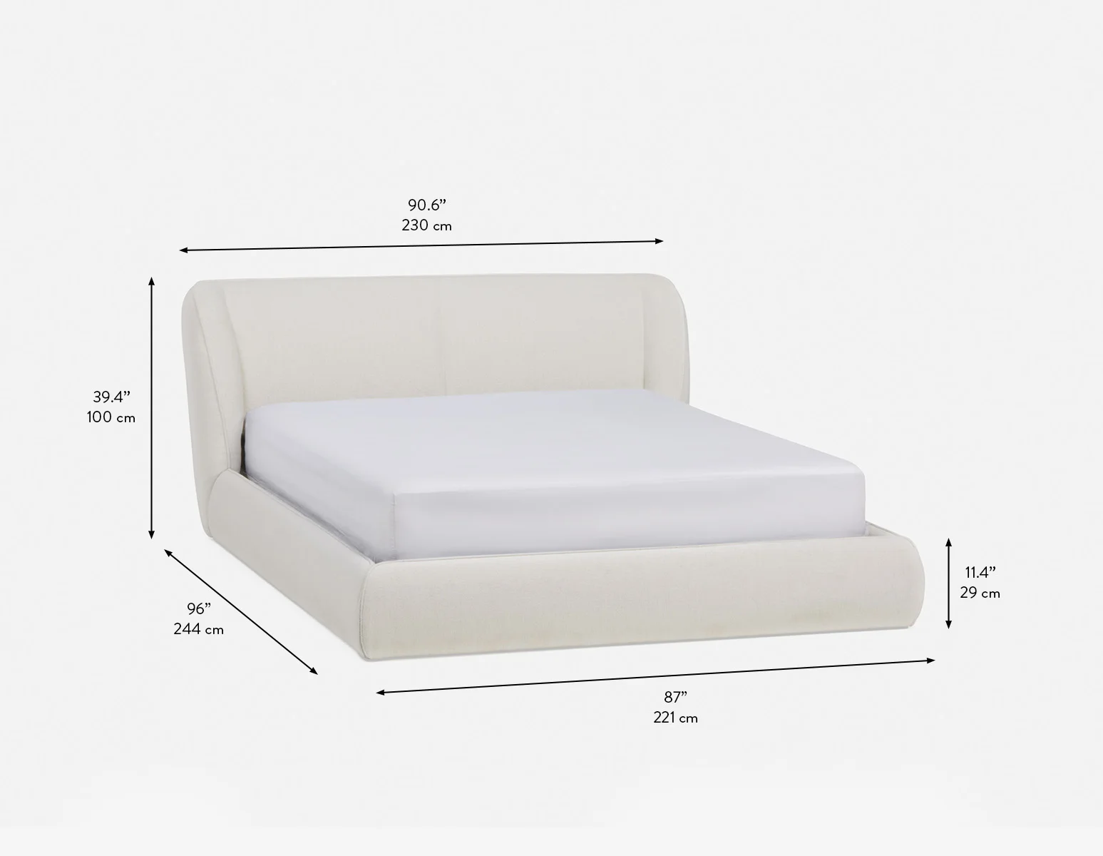 NICK — King size bed (59-40-13-46) - Image 10