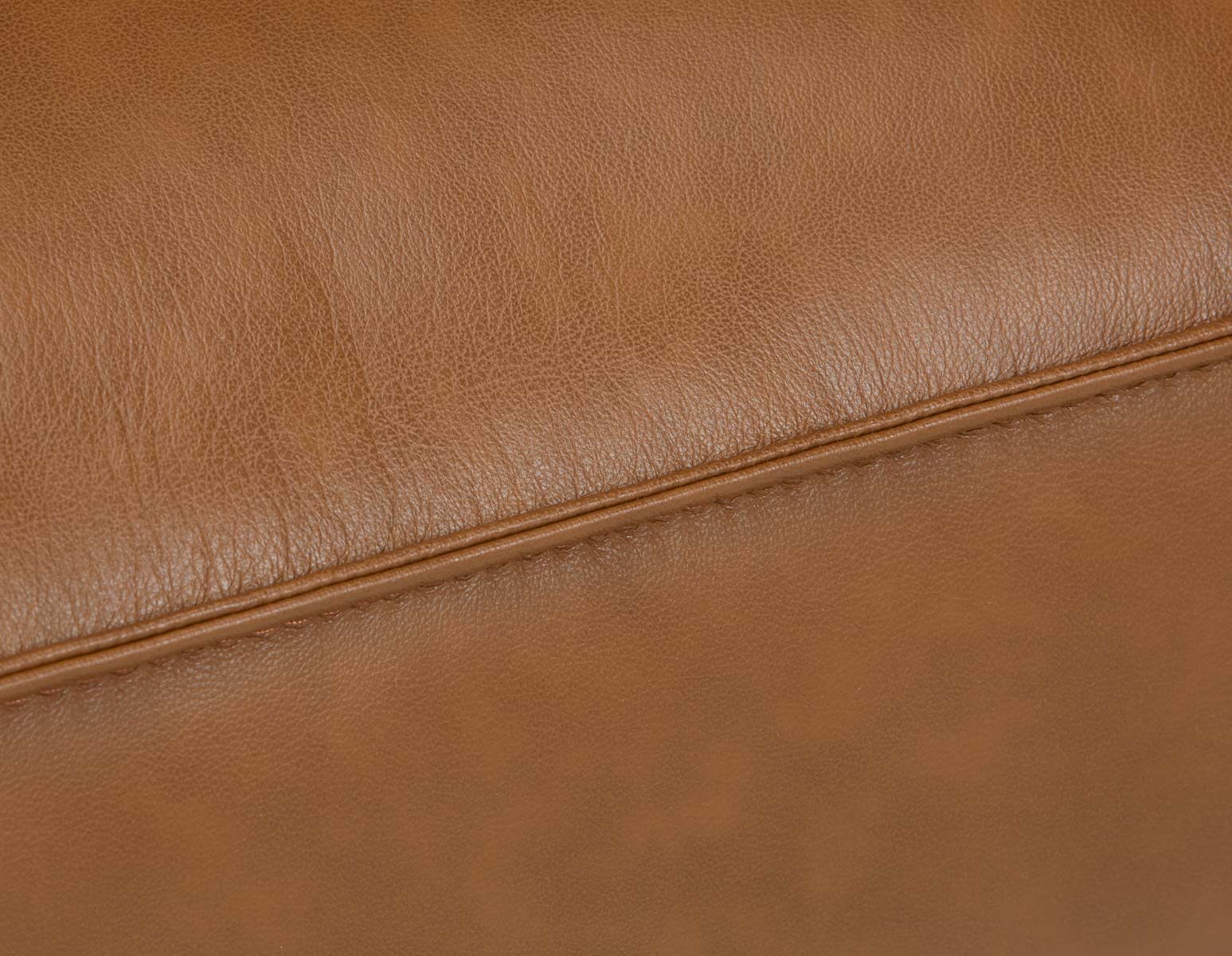 ALPHA — 100% leather mid century 3-seater sofa (79-69-64-96) - Image 3
