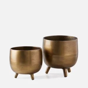 LAWRENCE — 2-piece aluminum planter set (17-67-03-64)