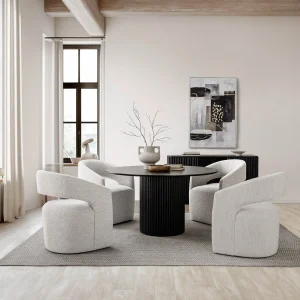 RHODES — Round dining table 135cm (54-09-35-20)