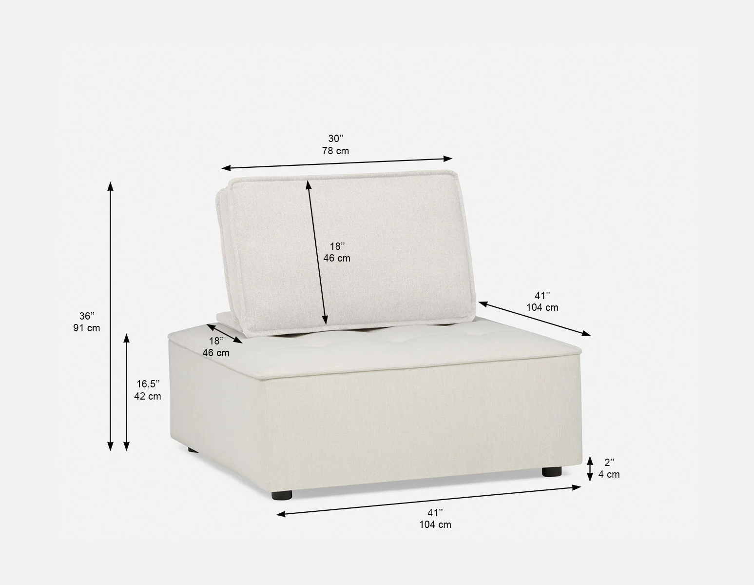 LEON — Modular sectional sofa customize to fit your space (61-64-25-95) - Image 11