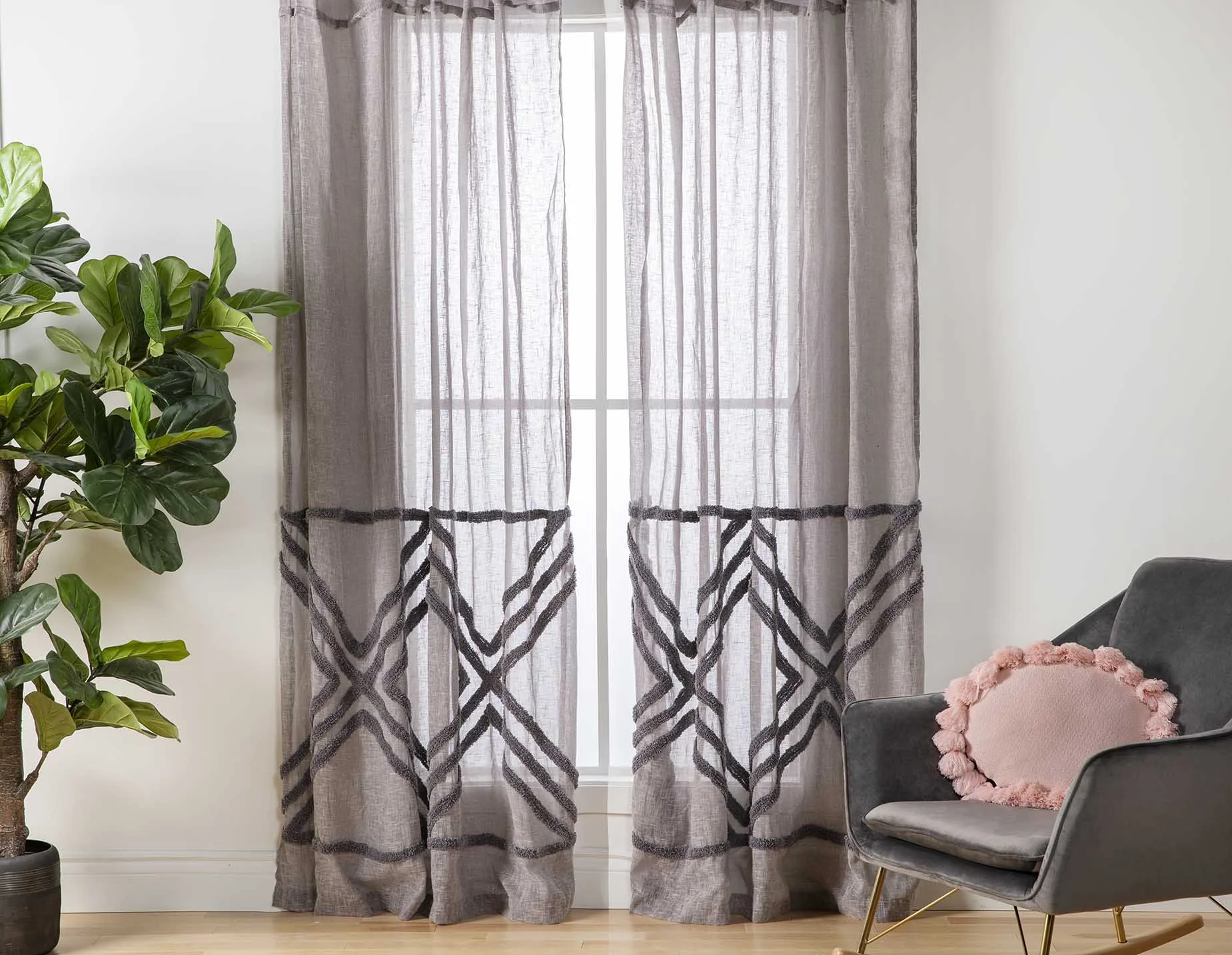 RAMONA — Set of 2 sheer curtain panels - Image 4