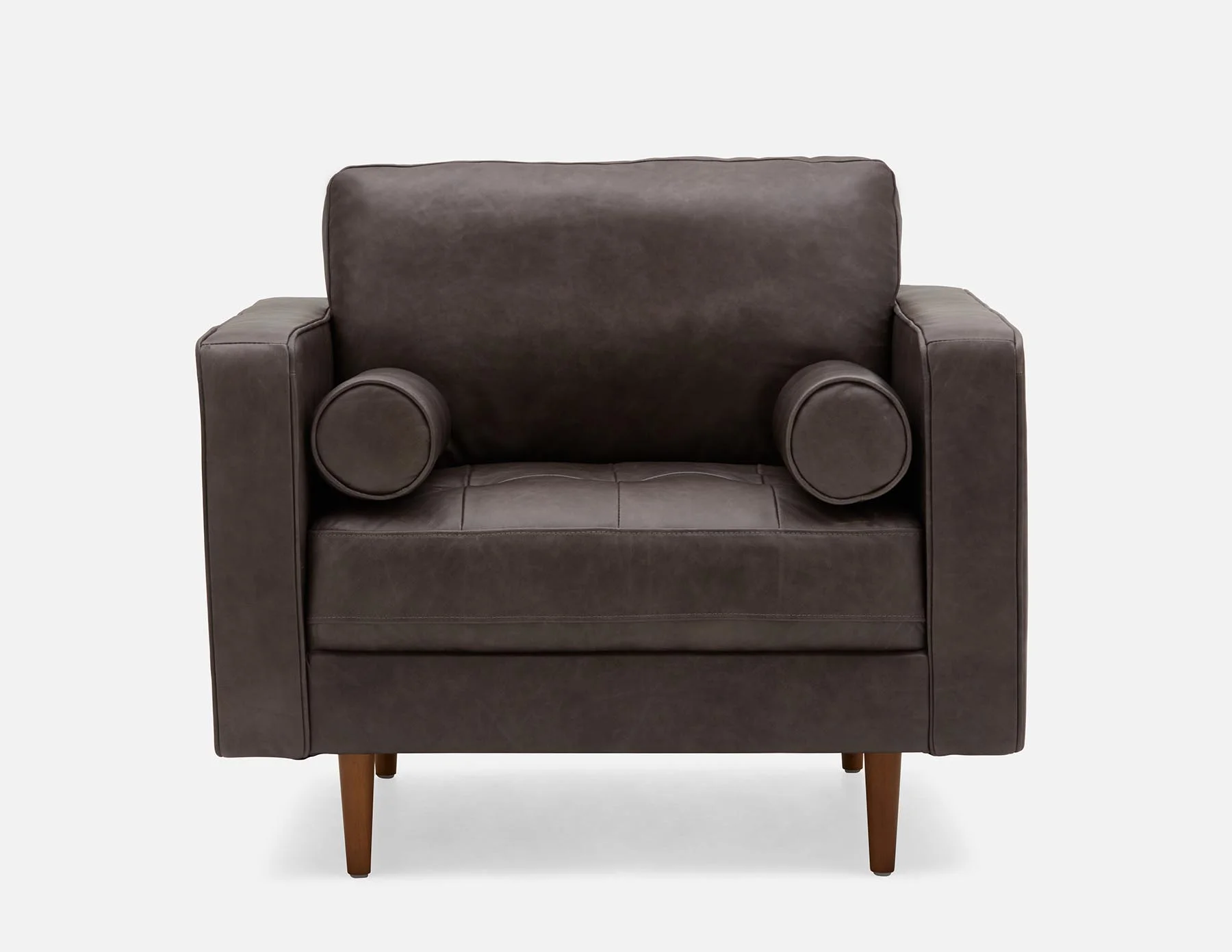KINSEY — 100% leather armchair (59-04-04-30) - Image 2