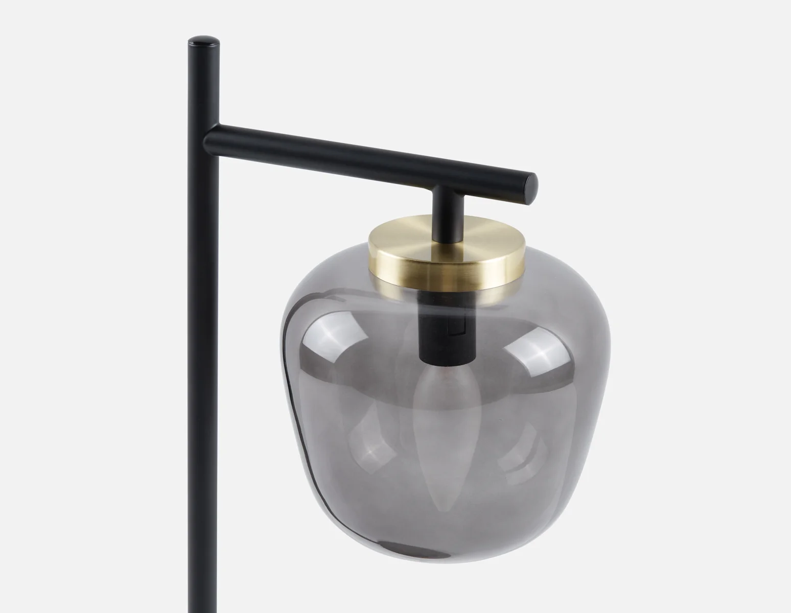 ILLUMI — Sculptural glass on stem modern table lamp 53cm - Image 2