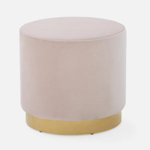 KEIRA — Velvet ottoman (33-98-93-80)