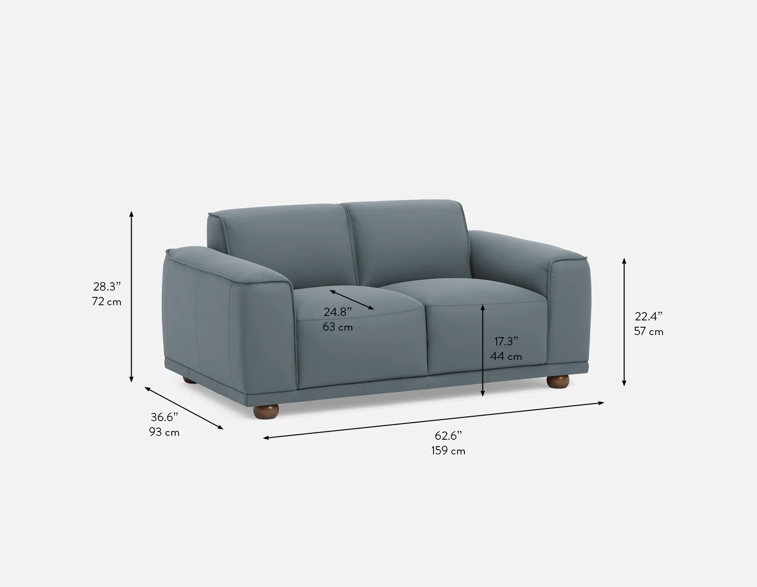 VIGO — 100% leather apartment sofa (71-99-64-12-D) - Image 13