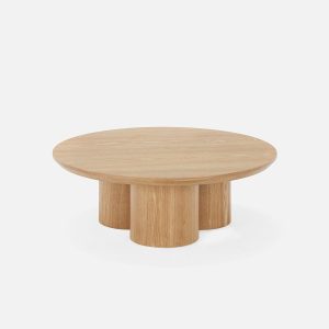 GUIDO — Round modern minimalist coffee table 100cm (29-34-54-96)